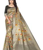 Black Banarasi Silk Jacquard Work Designer Saree