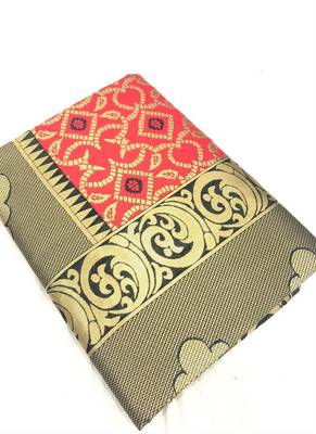 Red And Black Banarasi Silk Jacquard Work Designer Saree 2
