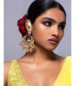 Stunning Gold Multicolor Dangle Earrings