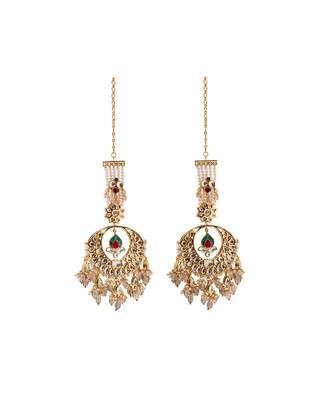 Stunning Gold Multicolor Dangle Earrings 2