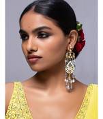 Plush Blue And Grey Drop Earrings