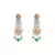 Brass kundan White Earrings