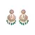Brass kundan Red Earrings