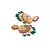 Brass kundan Red Earrings