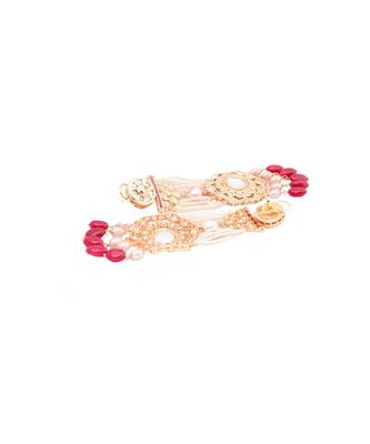 Bespoke White And Red Drop Earrings 3