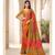 Musterd Printed silk saree  with blouse