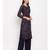 Black Liva unstitched acrylic wool blend dress material