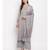 Grey Woven Design unstitched acrylic wool blend dress material