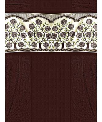 A Brown Printed Polyester Punching Window Curtain 3