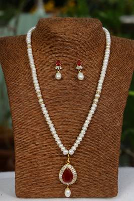 Natural Fresh Water Pearl Set From Hyderabad of Authenticity 1