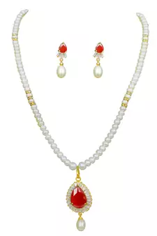 Natural Fresh Water Pearl Set From Hyderabad of Authenticity