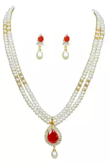 Natural Fresh Water Pearl Set From Hyderabad of Authenticity