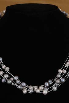 Multicolor pearl necklace-sets
