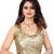 Dark pink plain satin saree with blouse