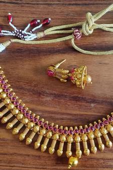 Red agate necklaces