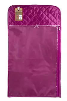 atorakushon Satin Purple Hanging Saree Cover Wardrobe Cloth organizer for Storage Rack Garment Storage Bags Pack of 6