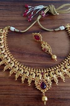 Red agate necklaces