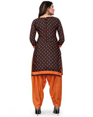 Brown paisley cotton salwar 2