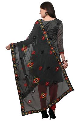 Brown embroidered chanderi salwar 3