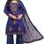 Blue embroidered chanderi salwar