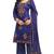 Blue embroidered chanderi salwar
