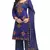 Blue embroidered chanderi salwar