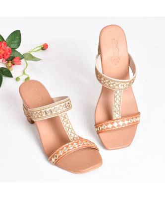 Zari & Mirror Embroidered Heels 1