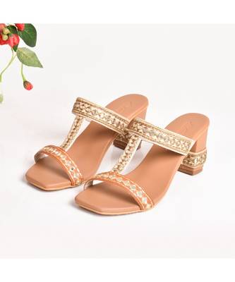Zari & Mirror Embroidered Heels 4