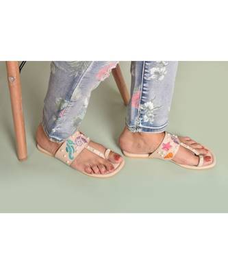Oceana Life Embroidered Kolhapuri Flats 5