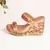 Nude Flower Bloom Wedges