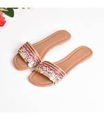 Nude Pink Boho Sliders
