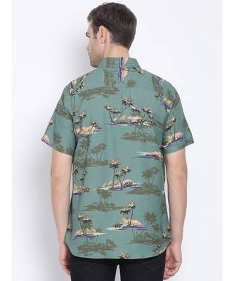 Graphic Lowly Doner Men   s Linen Blend  Shirt 5