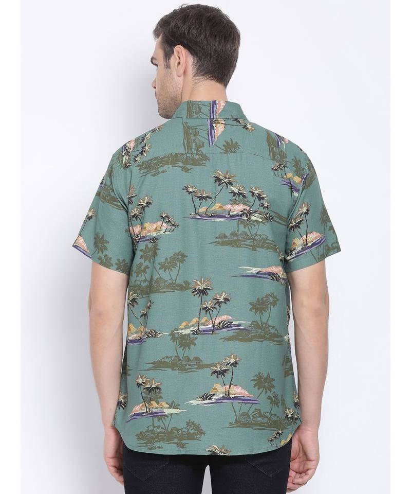 Graphic Lowly Doner Men   s Linen Blend  Shirt