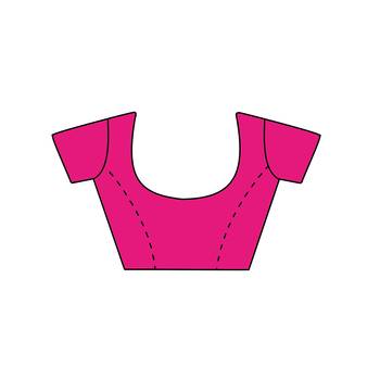Pink woven banarasi saree with blouse 3