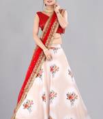 red designer lehenga choli