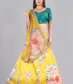 Tealgreen Printed Lehenga Choli