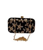 Shoptory India Embroidered Casual Ethnic Sling Bag For Women's Clutch Handpurse Black