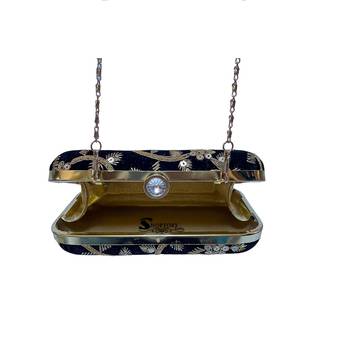 Shoptory India Embroidered Casual Ethnic Sling Bag For Women's Clutch Handpurse Black 3