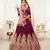 purple velvet zari embroidered heavy bridal lehenga set choli with dupatta with dupatta