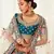 Exotic Blue Zari Embroidered Art Silk Designer Lehenga Choli For Wedding