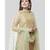 Pistachio Gold Kurti with Kalidaar Palazzo and Sequenced Net Dupatta