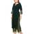 Forest Green Velvet Kurti with Straight Banarsi Palazzo