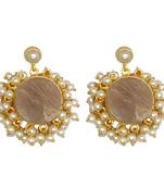 Brown Brass Glamorous/Classic Party/Wedding Handmade Earrings For Girls And Women