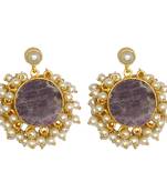 Purple Brass Glamorous/Classic Party/Wedding Handmade Earrings For Girls And Women