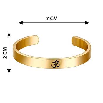Golden "OM" Kada Rakhi For Bhaiya With Kankawati Pooja Thali  Roli Chawal And Greeting Card 3