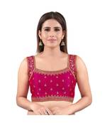 Hot Pink Silk Printed Blouse