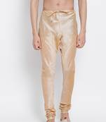 Sanwara Men's Solid Deep Beige Colour Art Silk Payjamas