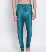 Sanwara Men's Solid Firozi Colour Art Silk Payjamas