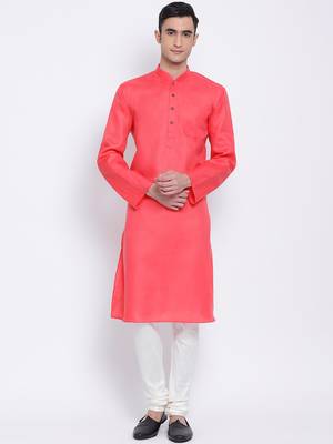 Sanwara Men's Solid Off White Colour Art Silk Payjamas 5