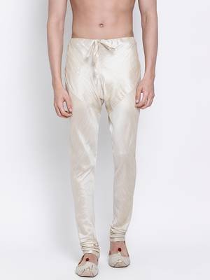 Sanwara Men's Solid Pista Colour Art Silk Payjamas 1